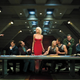 Battlestar Galactica doing the whole Last Supper thing.